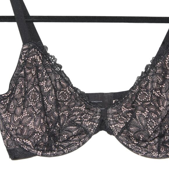 Wacoal Unlined Underwire Bra Black Size 38DDD - Picture 2 of 5